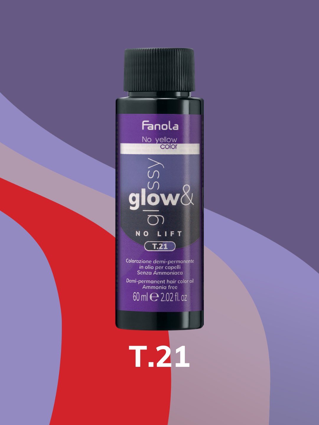 OIL TONER GLOW & GLOSSY 60 ML - T. 21