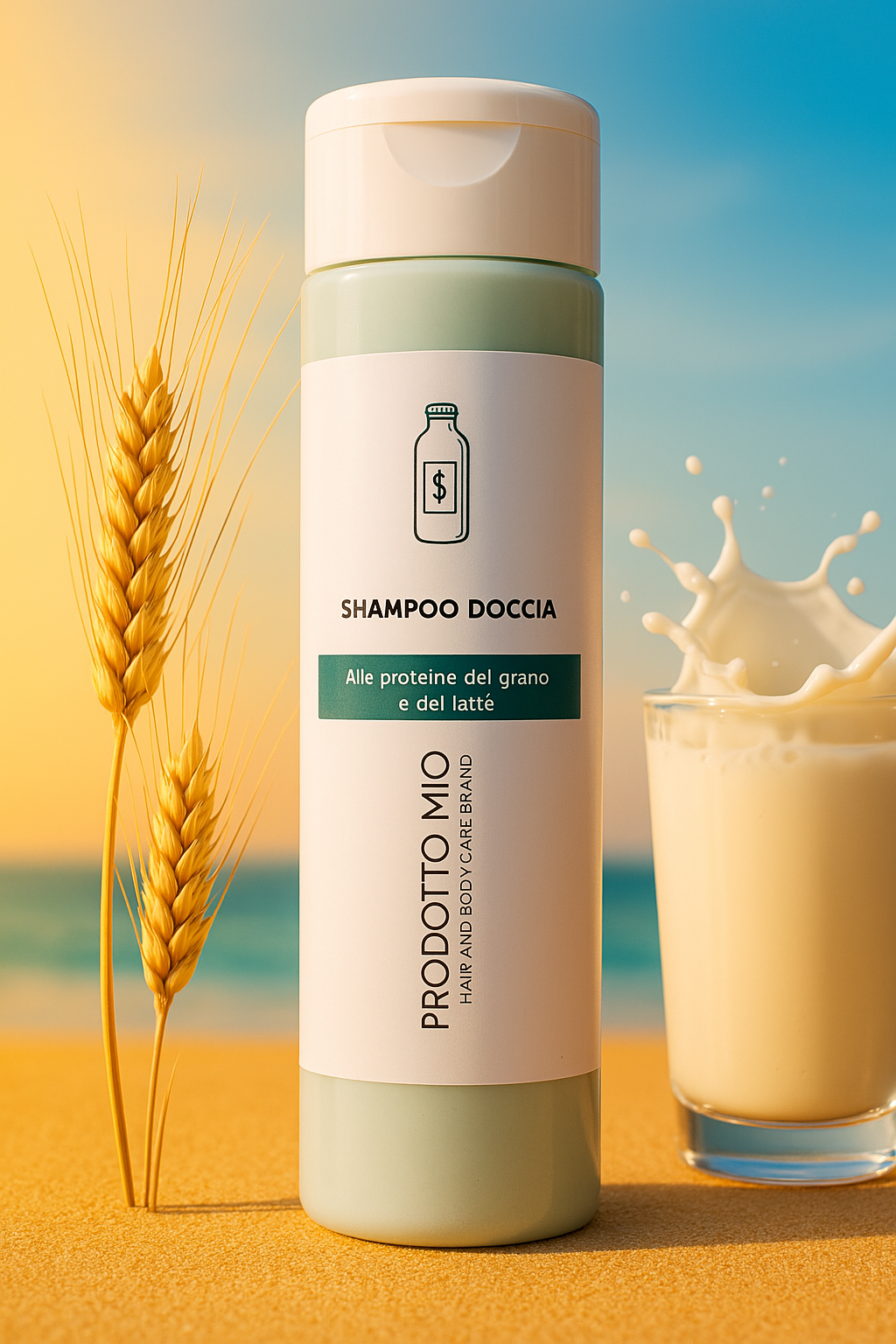 Shampoo Doccia Grano e Latte - 100 ml