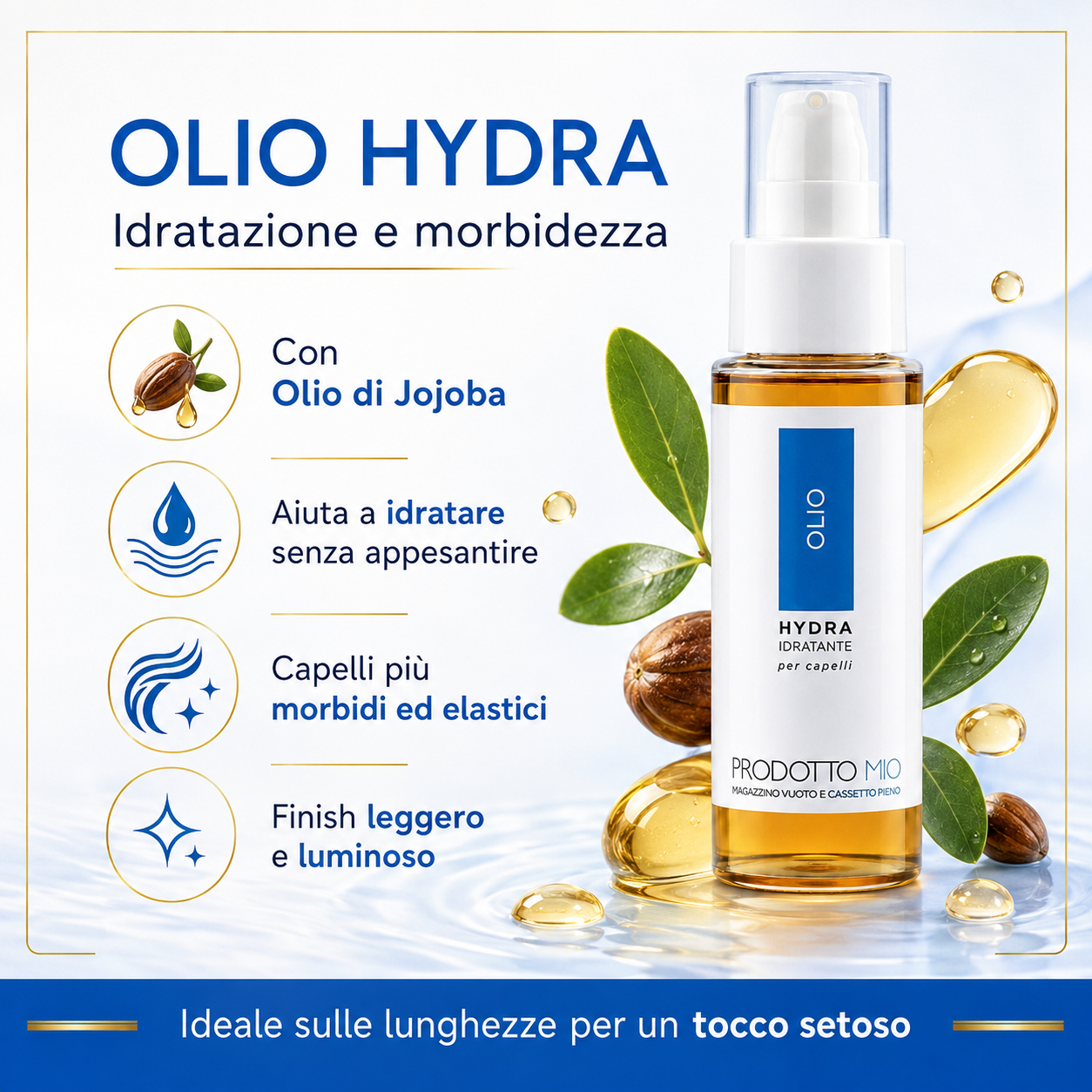 Oil Hydra con Olio di Jojoba - idratazione e morbidezza